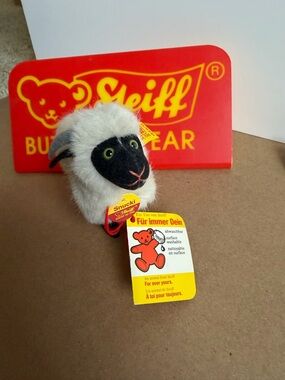 Snucki Plush Sheep Toy by Steiff - White and Black